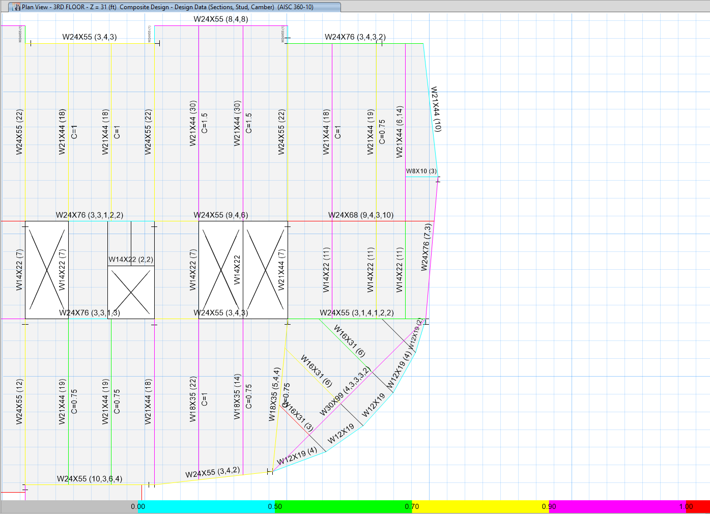 [تصویر:  ETABS-2015-Composite-Beam-Design.png]